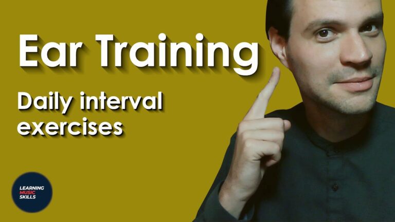 Interval ear training, daily solfege exercises
