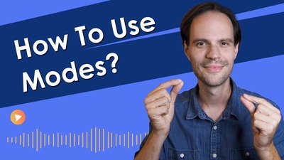 1.3 How to use modes